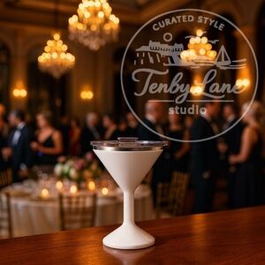 ORCA Tini 13oz Pearl White Stainless Steel Insulated Martini Vacuum Double Wall